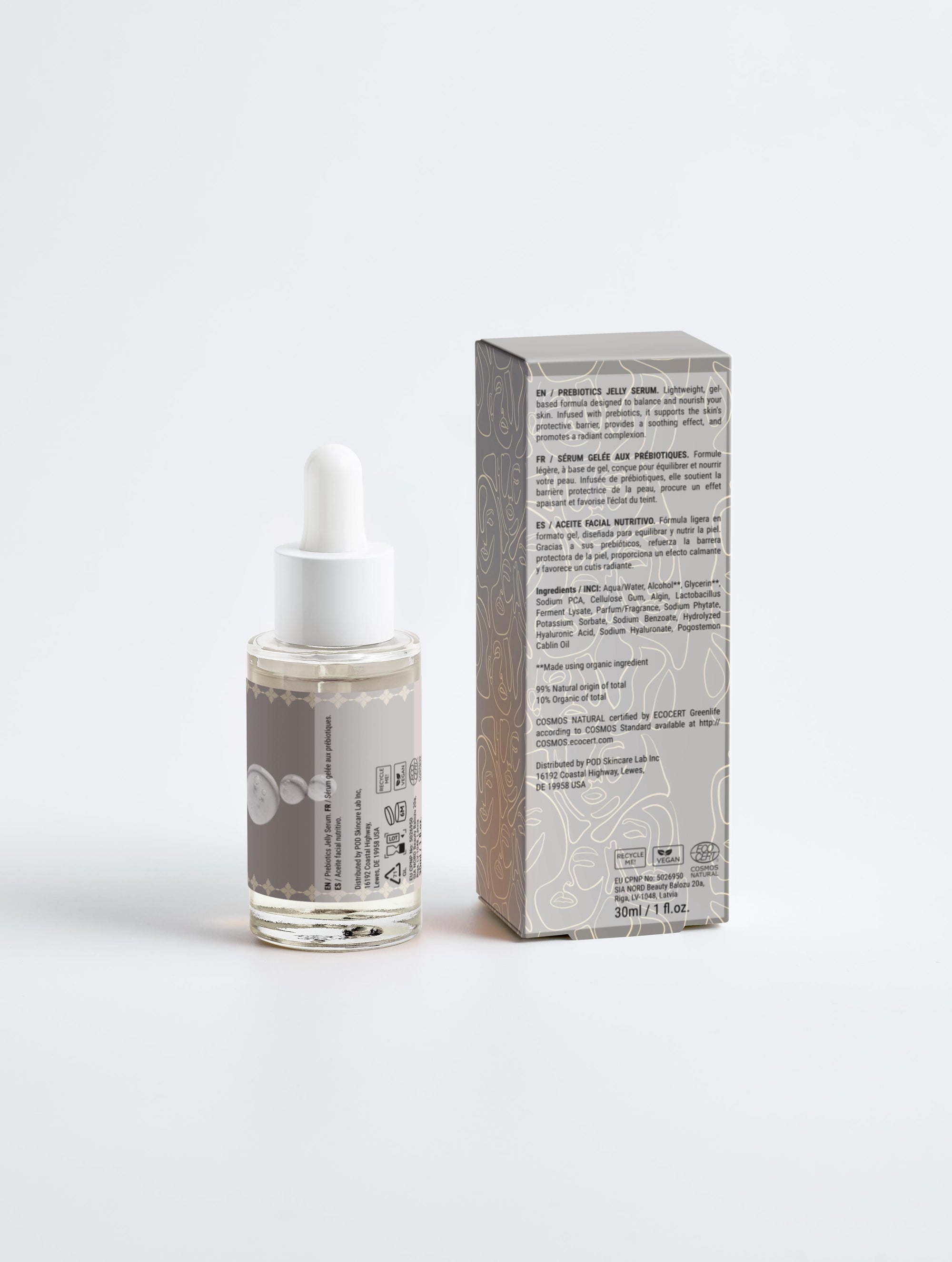 Orion Glow, Bioactive Prebiotics Serum - Smooths Skin, Reduces Fine Lines, Wrinkles & Puffiness